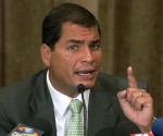 Presidente do Equador Rafael Correa