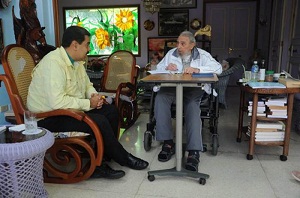Fidel con Maduro