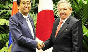 Raul y primer ministro japon